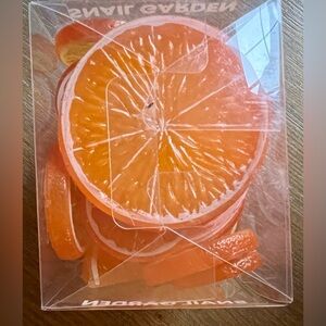 SNAIL GARDEN Artificial Orange Slices Double Side Decorative Fake Fruit NWT
